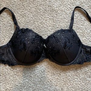 Victoria secret black lace bra